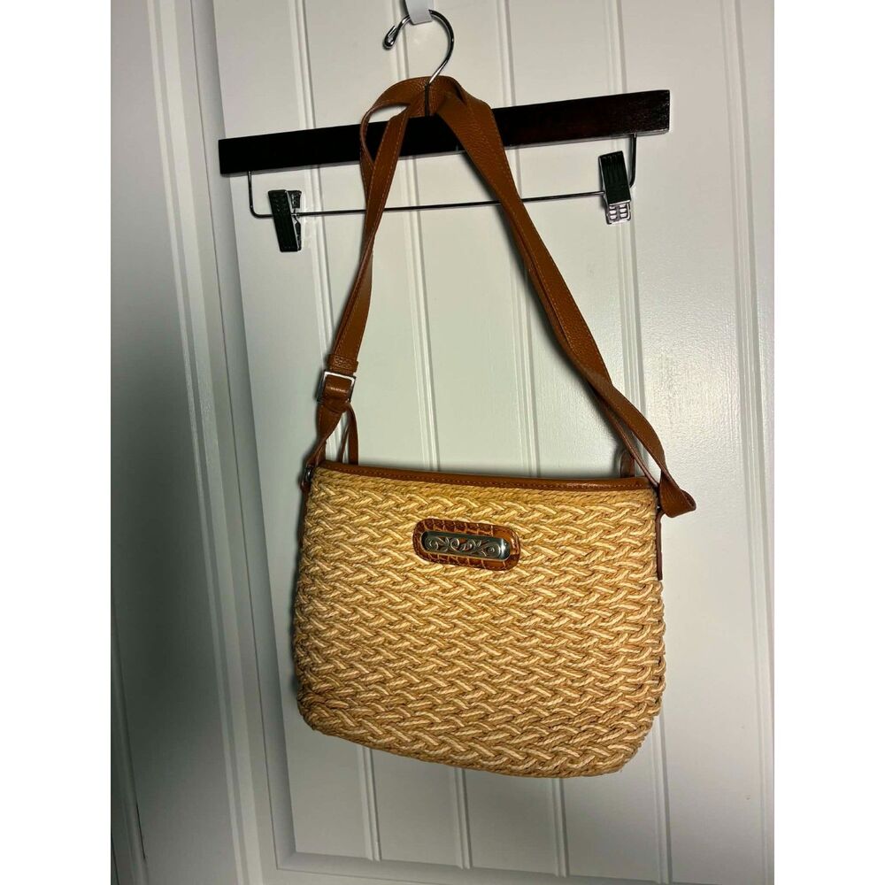 Brighton Ladies Purse Crossbody Woven Weave Bucket Bag